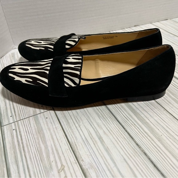 Cole Haan Dakota Genuine Calf Hair Zebra Loafers Sz 7 - Picture 1 of 3